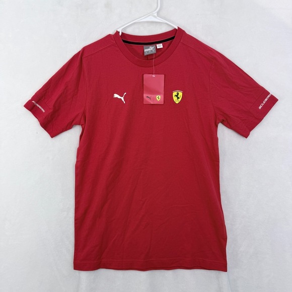 Puma Ferrari T Shirt Mens S Red Logo Scuderia Super Car
